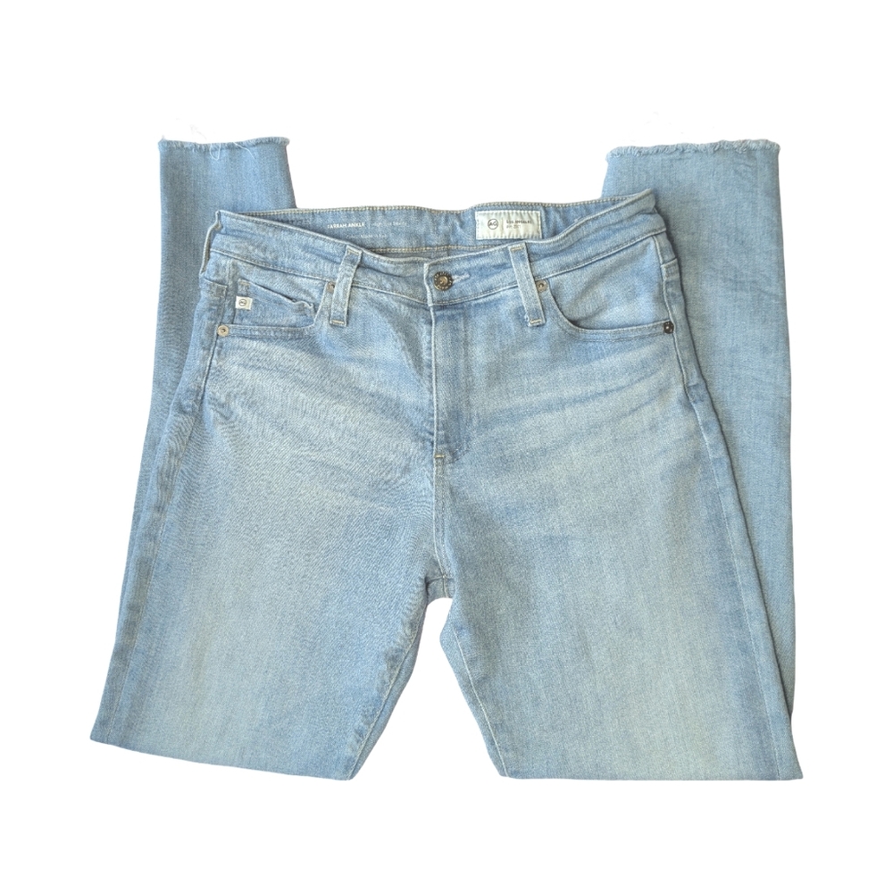 ag Jeans Farrah Ankle High Rise Skinny Jeans Size 28 Light Blue - Picture 2 of 7